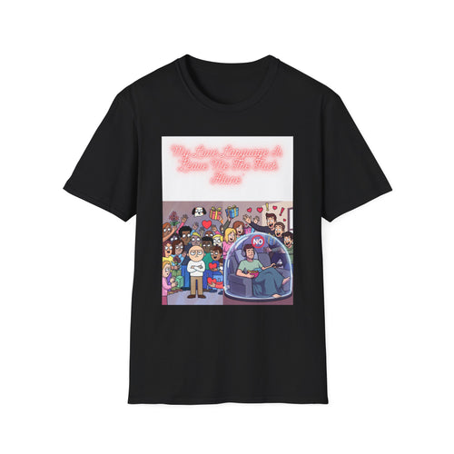 "No" Bubble Guy T-Shirt — Relatable Introvert Cartoon Graphic Tee