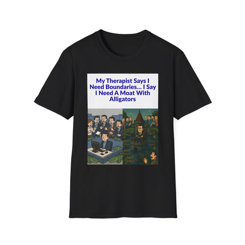 Alligator Moat T-Shirt — Funny Therapist Boundaries Graphic Tee